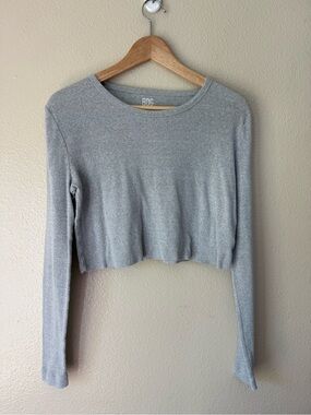❇️BDG Women's Gray Long Sleeve Cropped Knit Top 2 for $22❇️